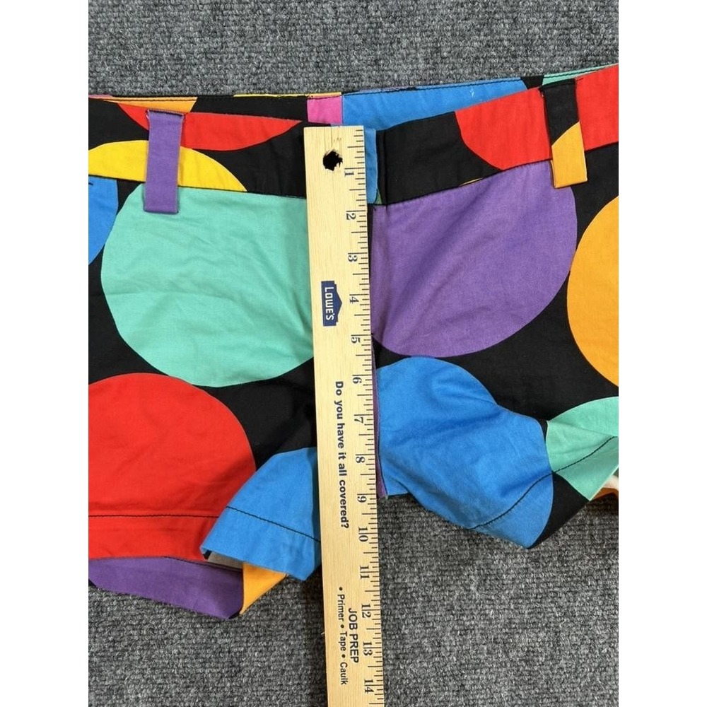 Loudmouth Golf Shorts Womens 10 Colorful Polka Dot Rainbow Cotton Pattern‎ - Picture 7 of 10